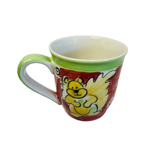 Hand-Painted Squirrel Themed Ceramic Coffee Mug - Picture 3 of 7